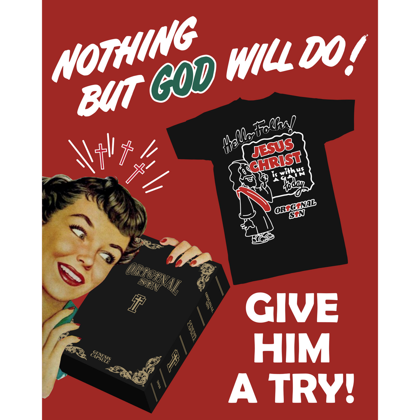 With Us Again Tee - Black