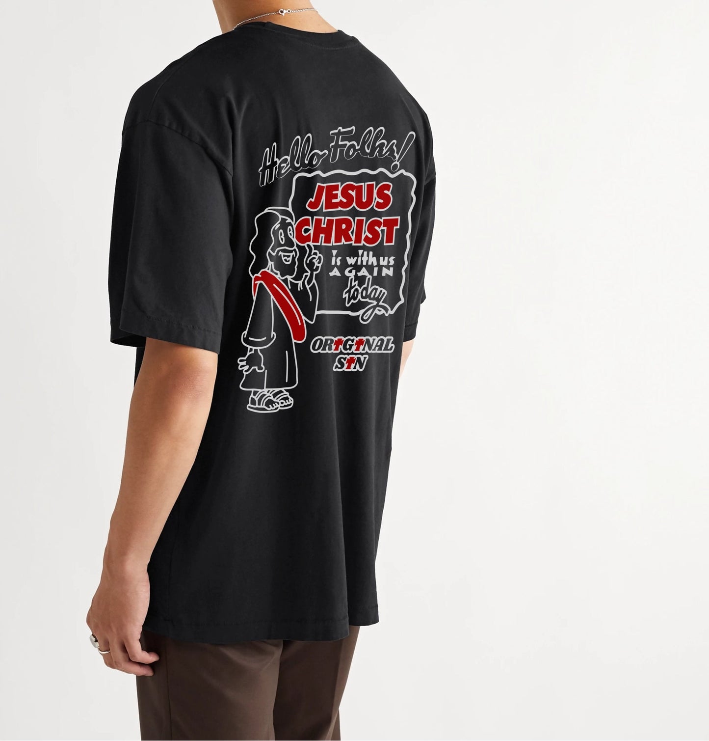 With Us Again Tee - Black