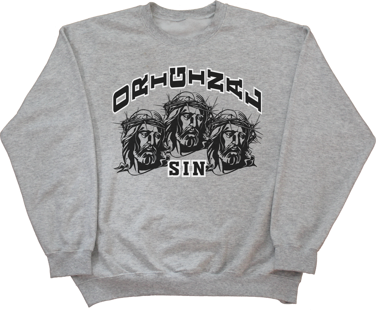 Jesus Jesus Jesus Crewneck Sweatshirt - Grey