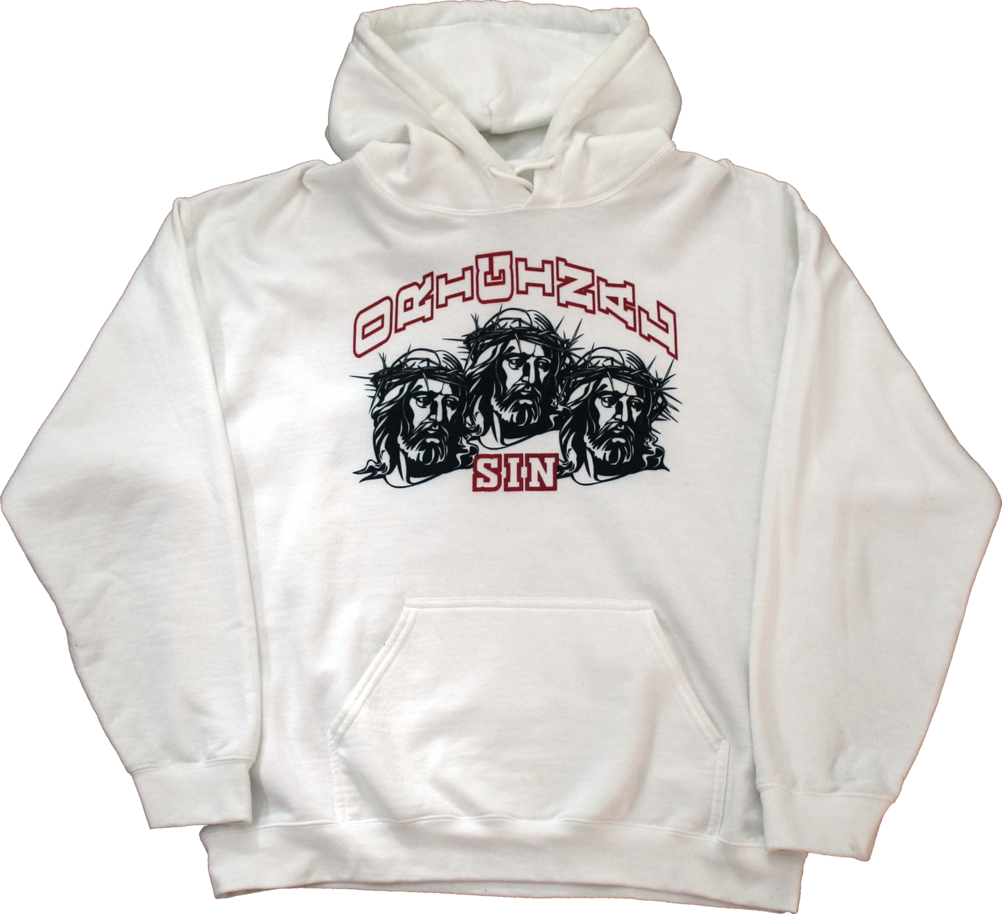 Jesus Jesus Jesus Hooded Sweatshirt - White