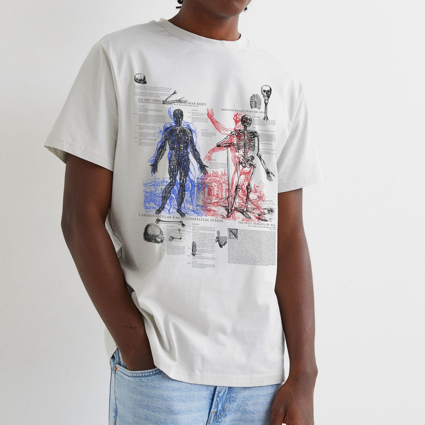 Anatomy Tee - White