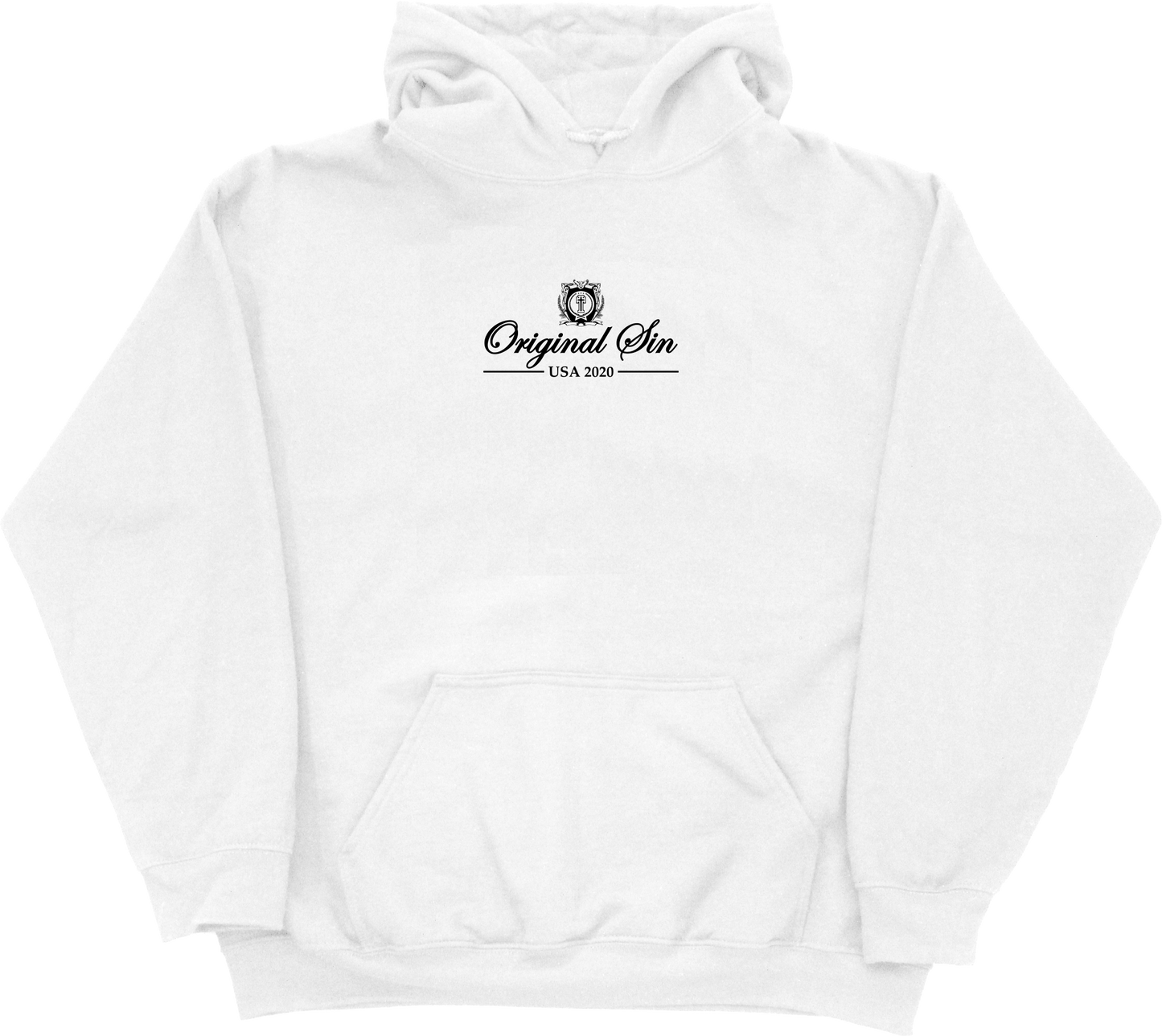 Script Logo Hooded Sweatshirt - White