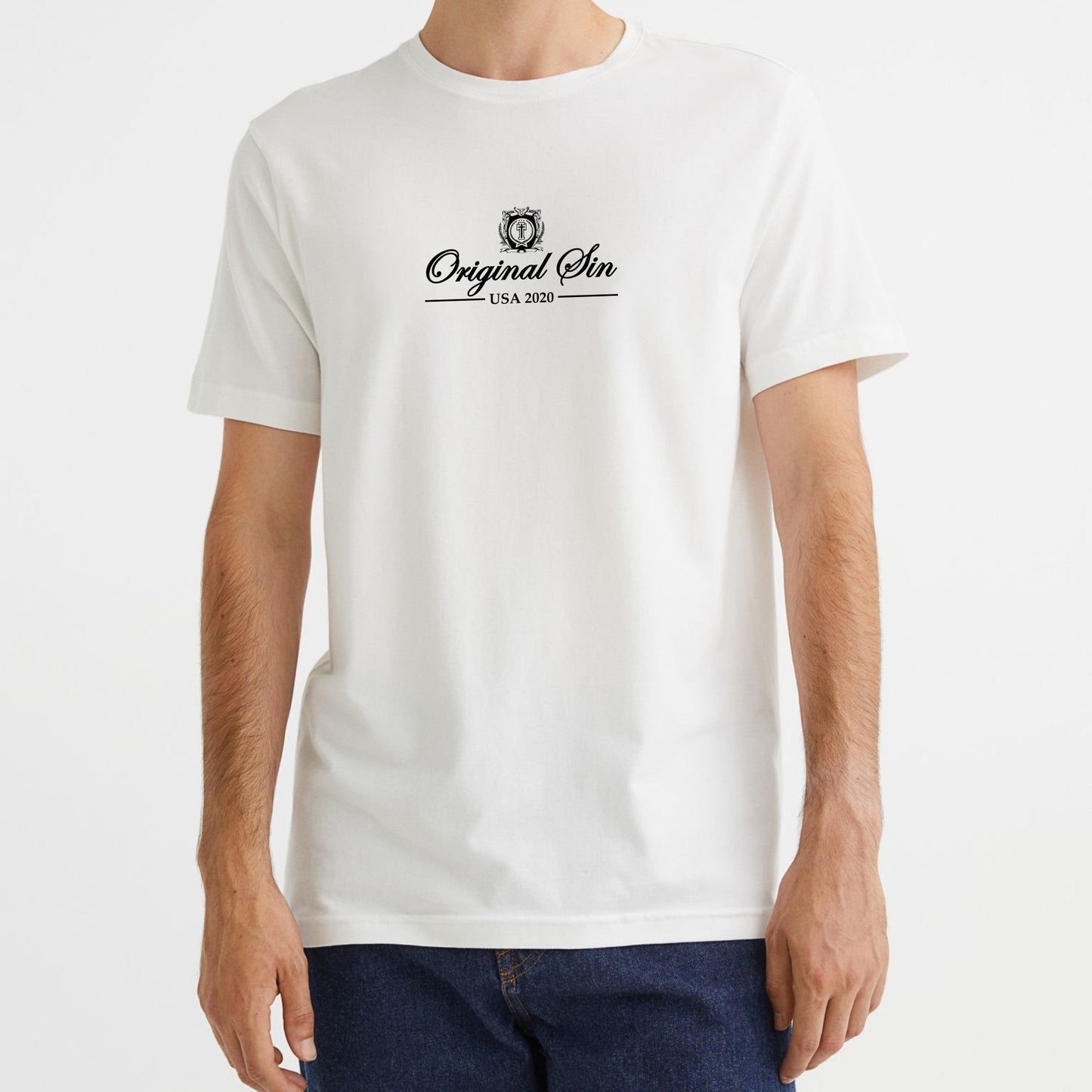 Script Logo Tee - White