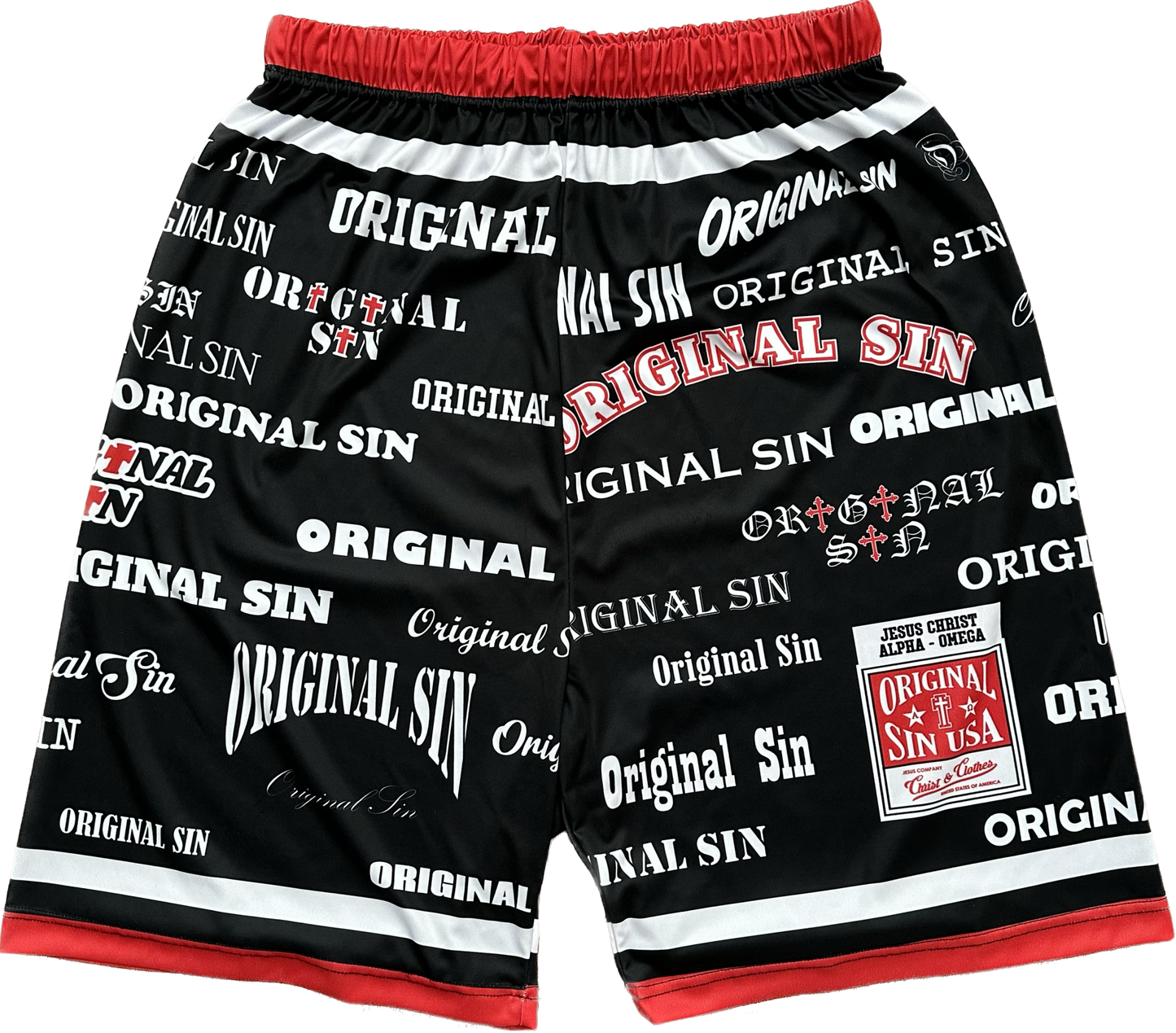 Fonts Basketball Shorts - Black