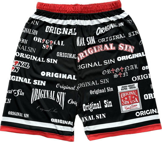Fonts Basketball Shorts - Black