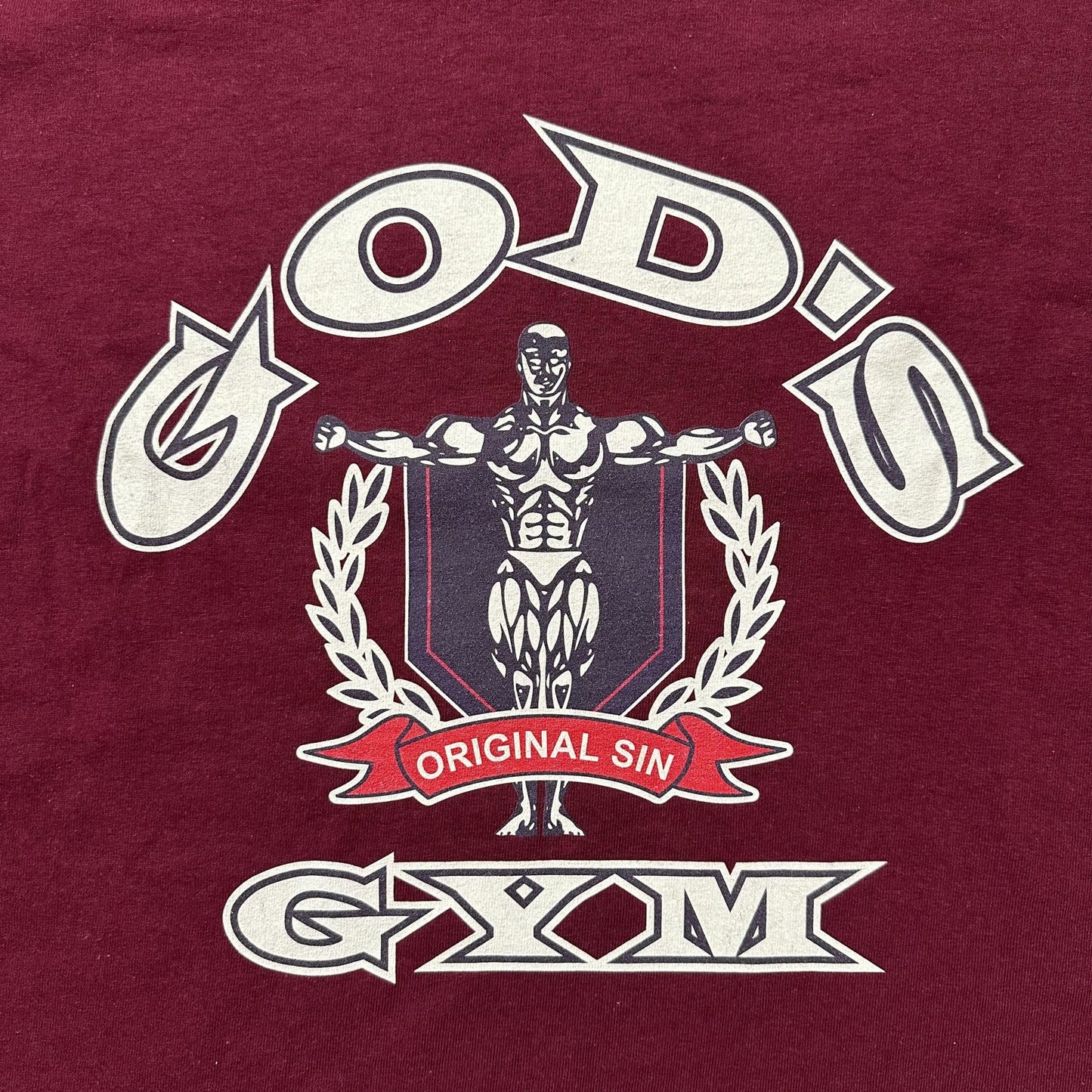 God's Gym Tee - Maroon