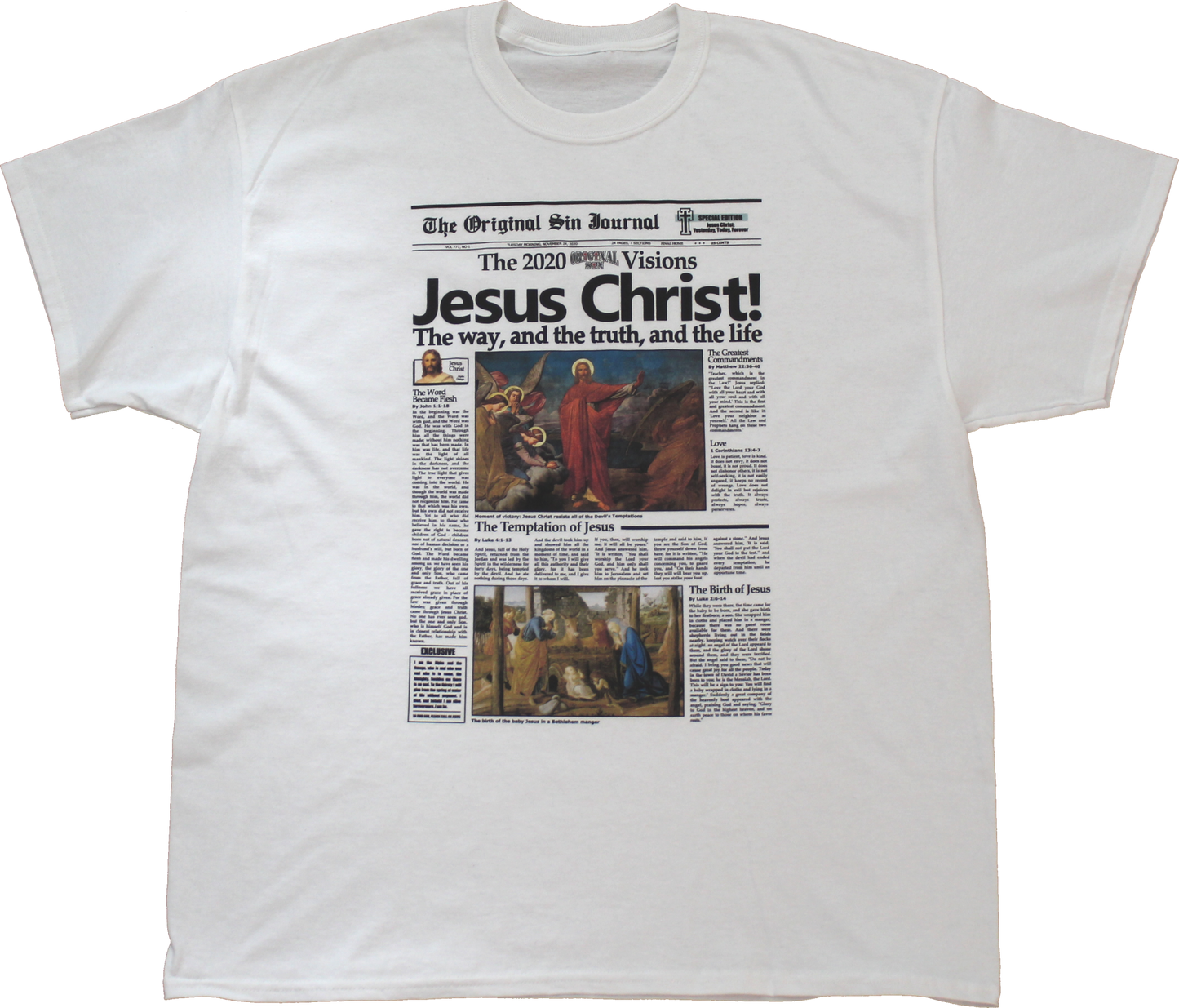 Headline Tee - White