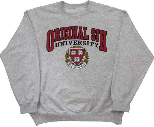 Beginning of Wisdom Crewneck Sweatshirt - Oxford Grey