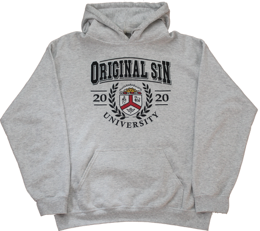 Father, Son, Spirit Hooded Sweatshirt - Oxford Grey
