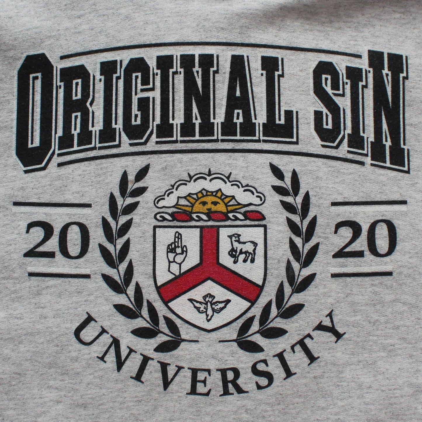 Father, Son, Spirit Hooded Sweatshirt - Oxford Grey