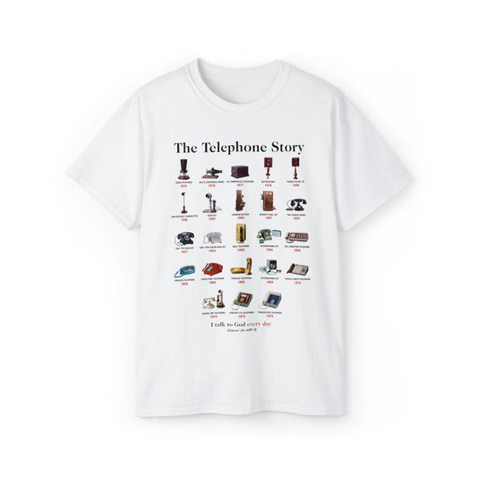 The Telephone Story Tee - White