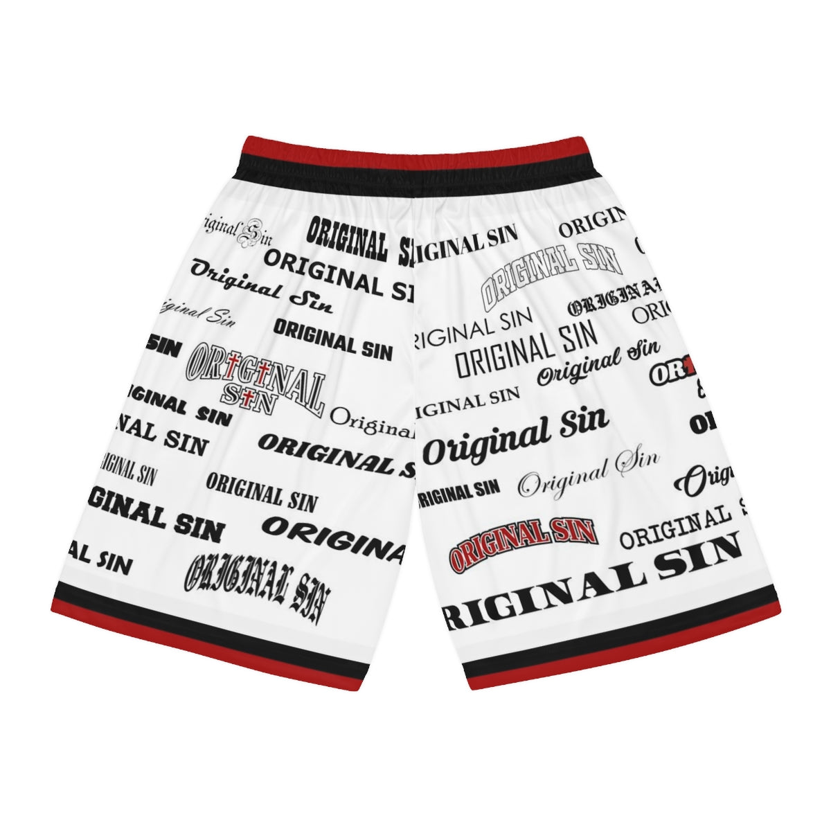 Fonts Basketball Shorts - White