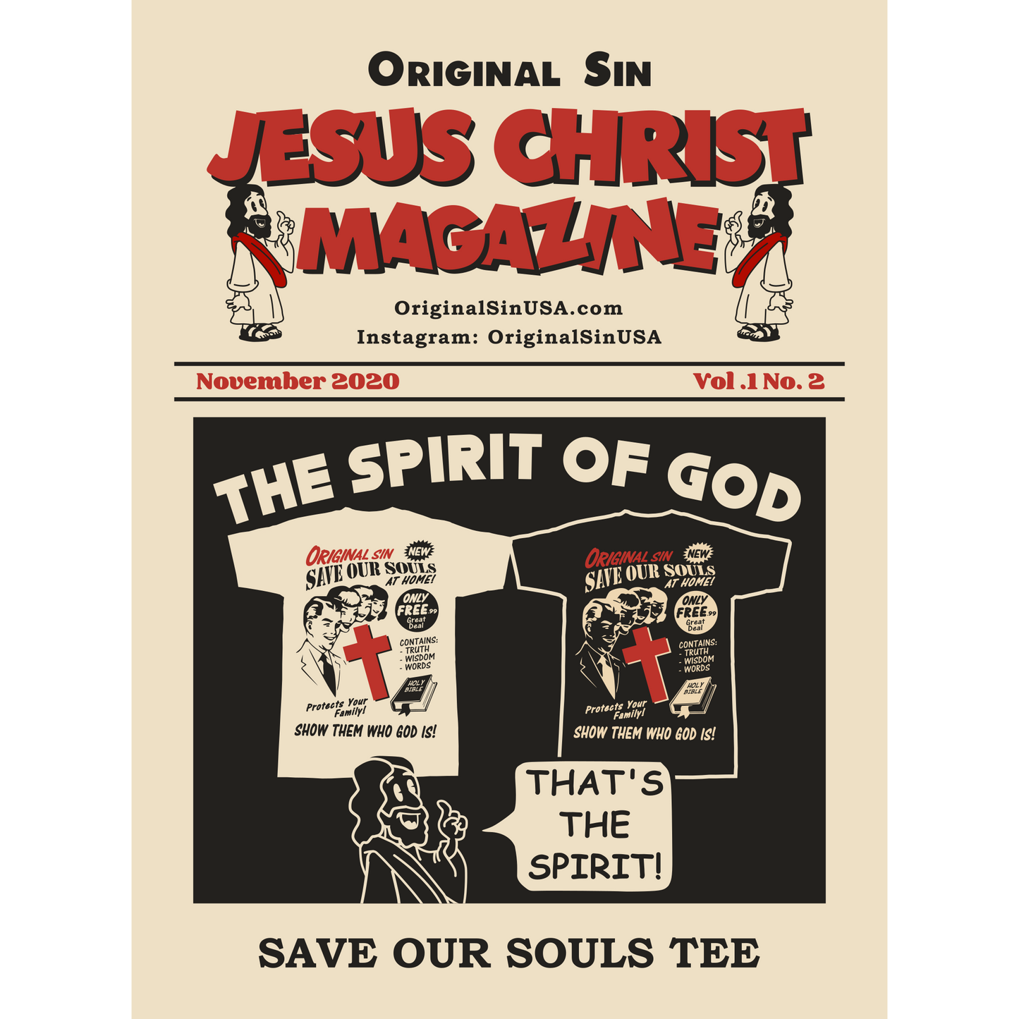 Save Our Souls Tee - Black
