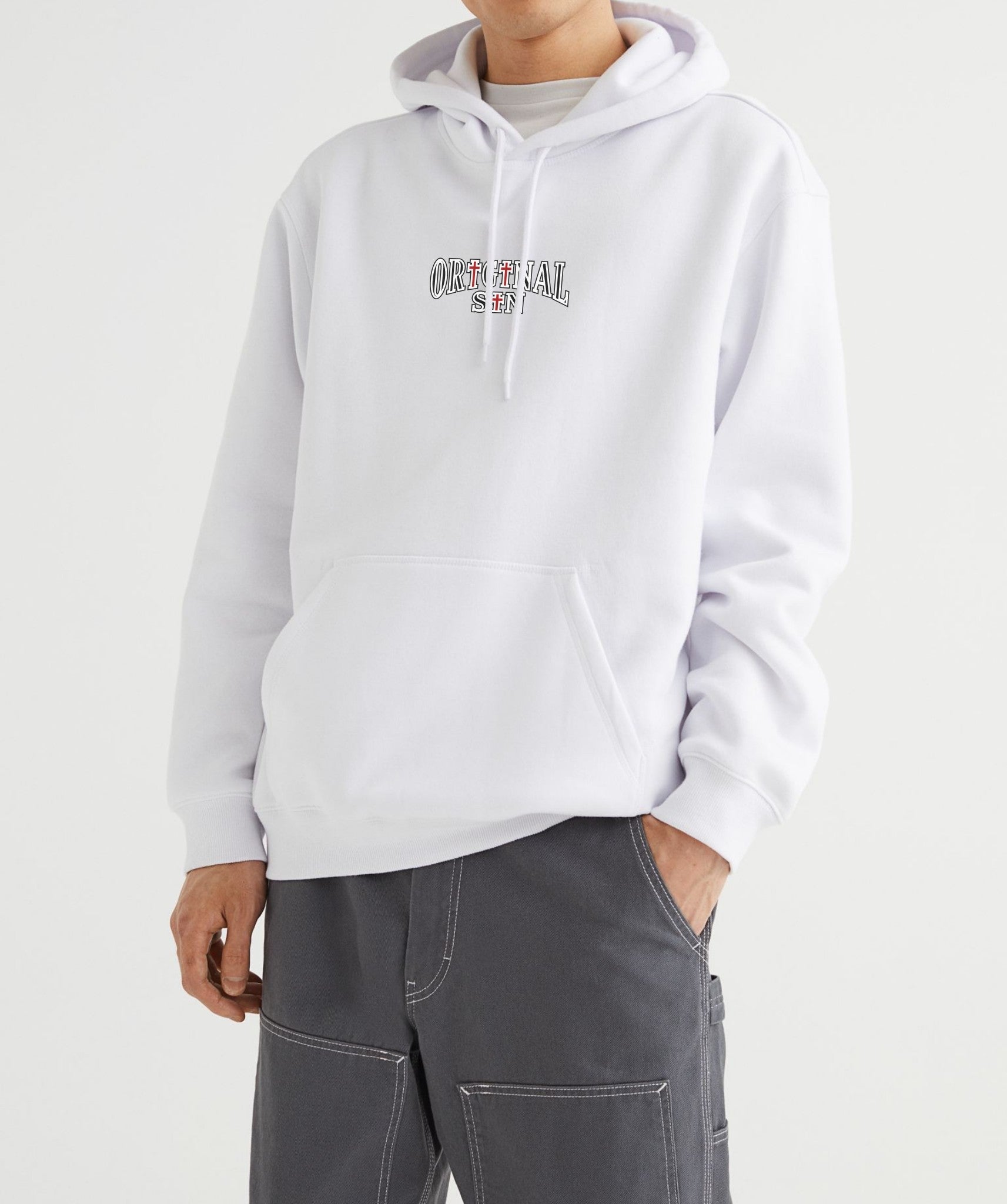 Classic Logo Hooded Sweatshirt - White