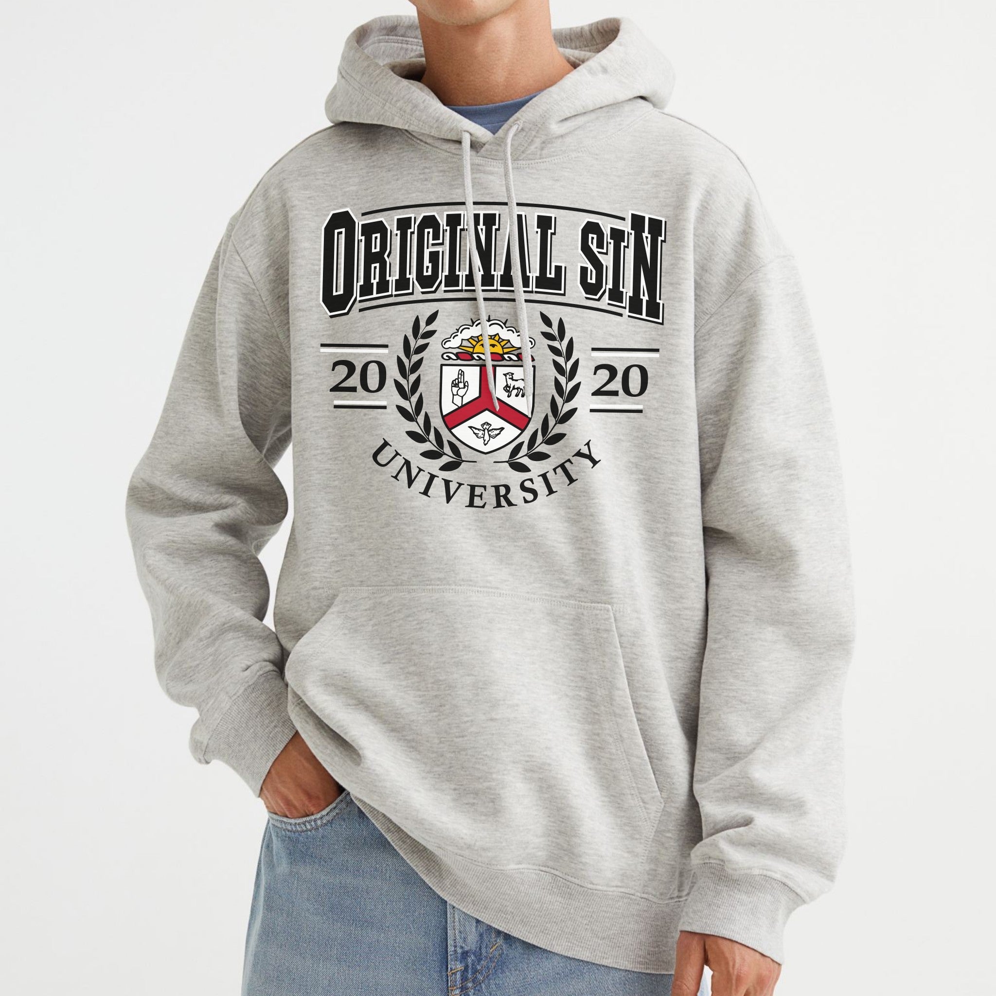 Father Son Spirit Hoodie Oxford Grey Original Sin USA